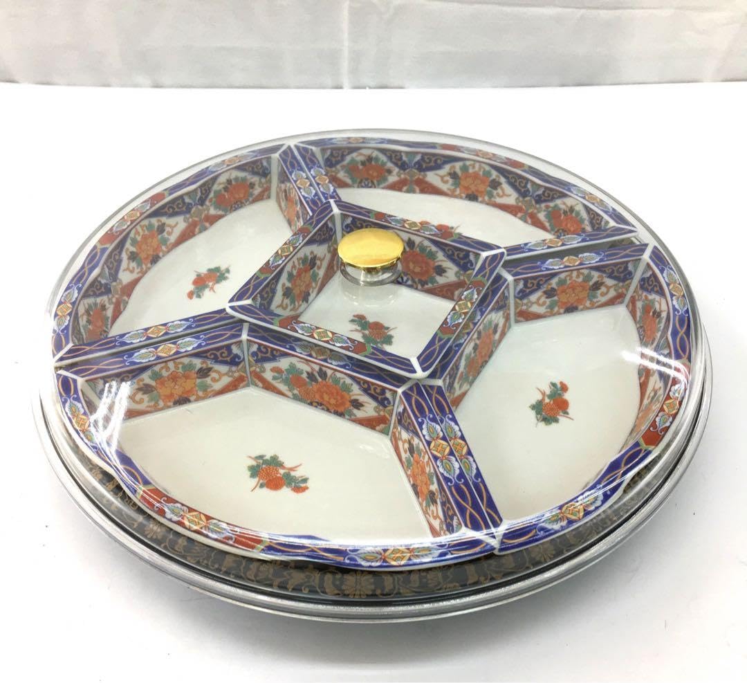 Amazon.co.jp: 有田焼 回転式オードブル皿 大判 お節中華